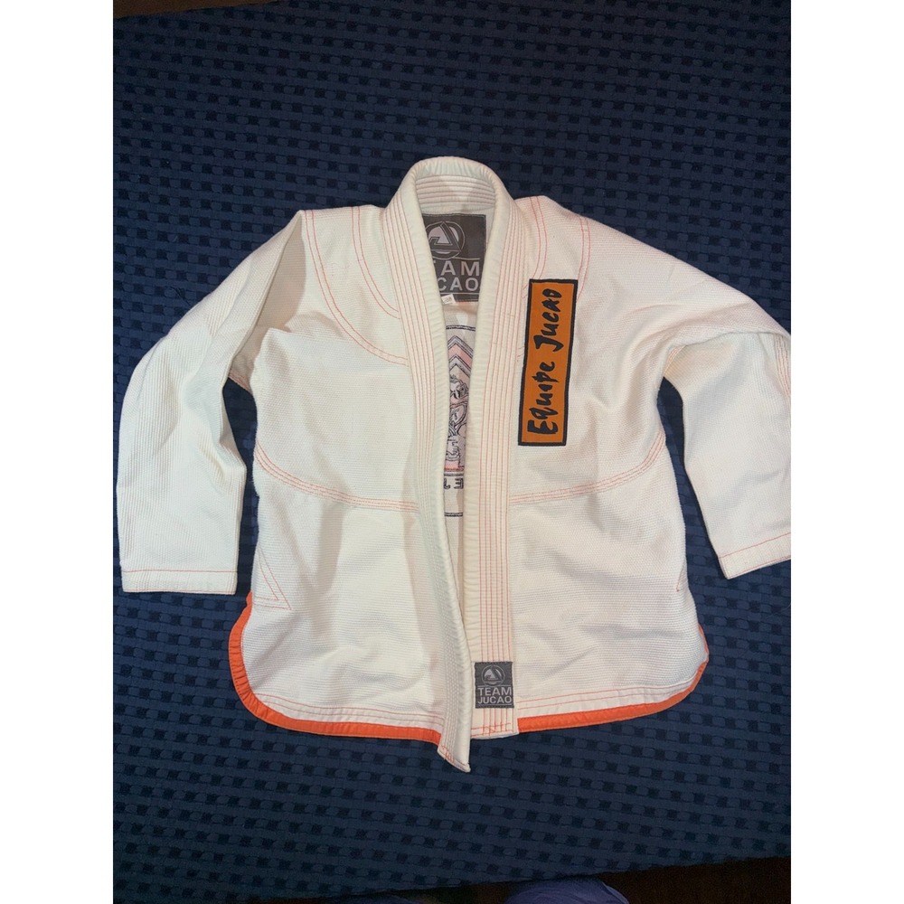Team Juaco BJJ Gi Size M000 White Brazilian Jiu Jitsu MMA Training Uniform